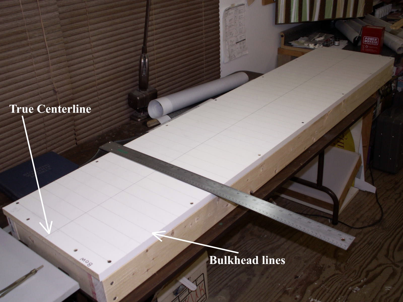 model airplane building board
